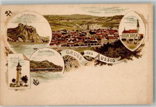 Usti nad Labem Kirche Schreckenstein Ferdinandshöhe Aussichtsturm Am Brand