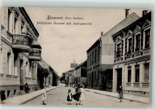 39629 O3592 Bismark Altmark - Döllnitzer Straße Amtsgericht Spielende Kinder
