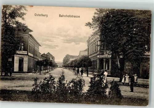 39606 O3540 Osterburg Altmark - Bahnhofstraße Gasthaus Hotel Berliner Hof