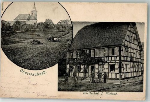 Traubach-le-Haut 1898 Kirche Gasthaus