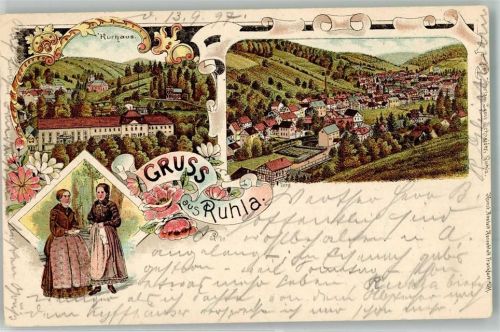 Ruhla 1897 Trachten Kurhaus