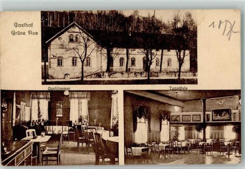 Roßwein Troischen Gasthaus Grüne Aue Gastraum Tanzdiele