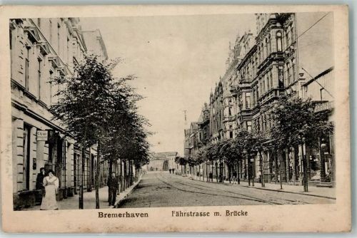 27568 W2850 Bremerhaven - Fährstraße mit Brücke