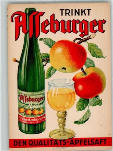 Wolfenbüttel Asseburger Apfelsaft Süßmosterei Fritz Reinhard Goeze