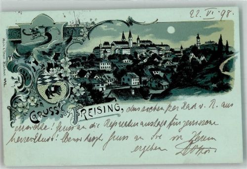 Freising 1898 Wappen Domberg Freisinger Dom