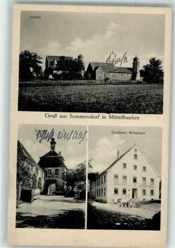 Sommersdorf Schloß Schule Gasthaus Wiesinger