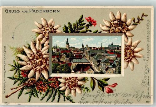 Paderborn 1906 Edelweiss Passepartout