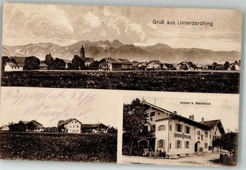 Unterdarching 1918 Gasthaus Weber