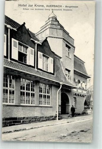 Auerbach 1908 Hotel zur Krone Bergstraße