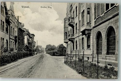 Wesel 1917 Breiter Weg Feldpoststempel