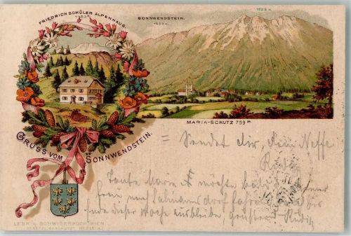 Spital 1896 Friedrich Schüler Alpenhaus Sonnwendstein