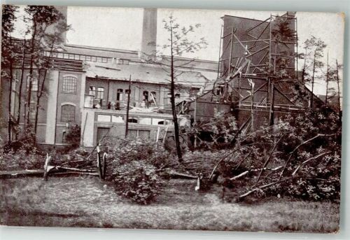 Chemnitz 1916 Sturm-Katastrophe 27. Mai 1916 Zerstörtes Elektrizitätswerk