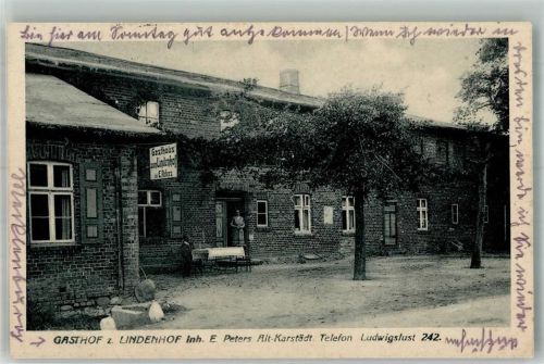 Karstädt Gasthaus zum Lindenhof Bahnpost Ludwigslust