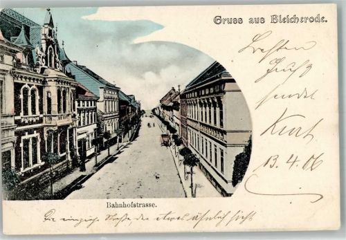 Bleicherode 1906 Bahnhofstraße