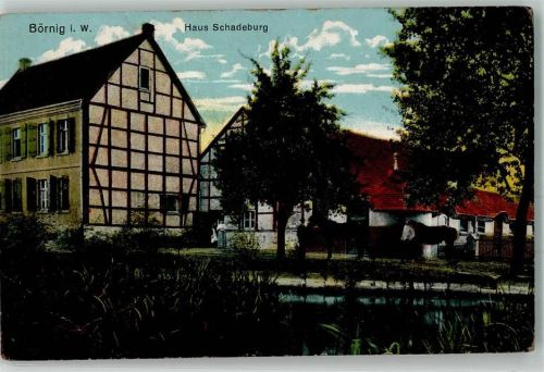 Börnig Haus Schadeburg Fachwerk Pferde