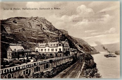 Bacharach Hotel Rhein-Terrasse Weinkellerei Jeiter & Müller Rhein