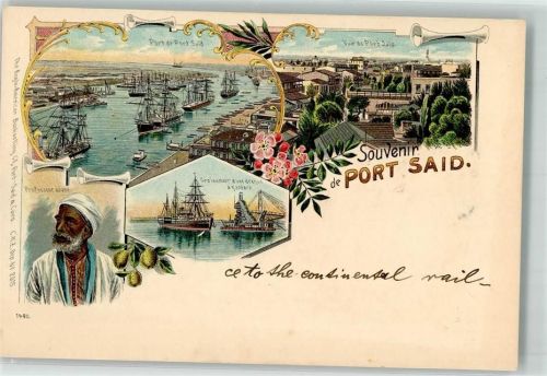 Port Said Hafen Segelschiffe Professur arabe