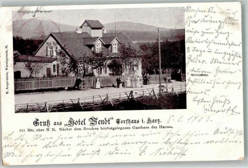 Torfhaus 1903 Hotel Wendt