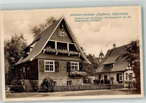 Schramberg Bauausstellung Stuttgart 1908 Arbeiterwohnhaus Junghans