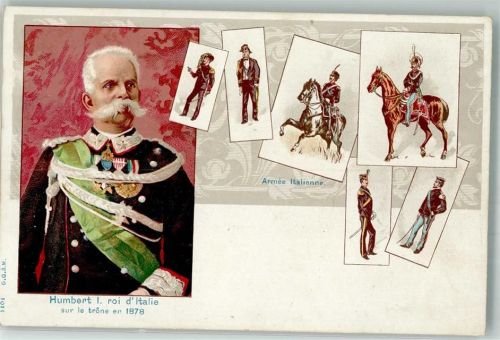 1899 König Humbert I Militär Armee Italienne Uniform