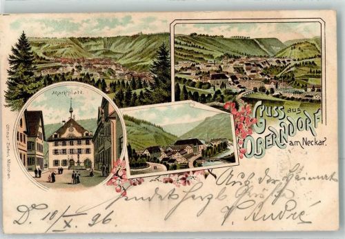 Oberndorf 1896 Marktplatz