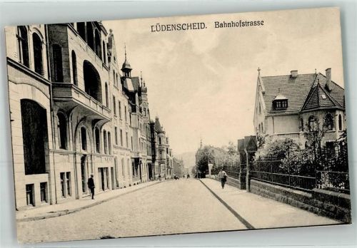 Lüdenscheid 1917 Bahnhofstraße