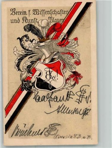 Plauen 1921 sign. G. Kühnel Verein f. Wissenschaften und Kunst