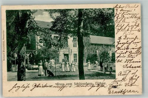 Lüchow 1901 Gasthaus Schützenhaus Gartenwirtschaft