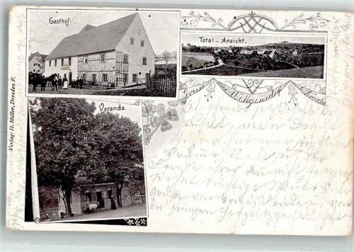 Wittgensdorf 1906 Gasthaus Wittgensdorf Veranda