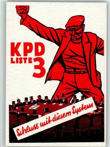 Wählt Liste 3 Kommunisten Sozialismus Um 1932