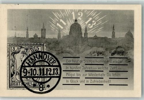 Hannover Datum 19-10 11.12.13 + Stempel