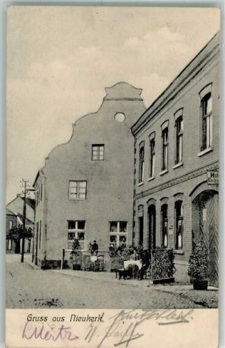 Nieukerk 1909 Dorfstraße Bahnpost Köln- Zug 234