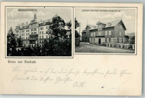 Rosbach 1905 Volksheilstätte Gasthaus zur Post