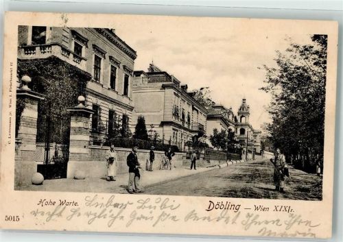 Wien 1902 Hohe Warte Fahrrad