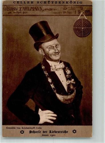 Celle Celler-Schützen Könige Schorle der Liebesreiche anno 1901 Gemälde von Kirchdorf