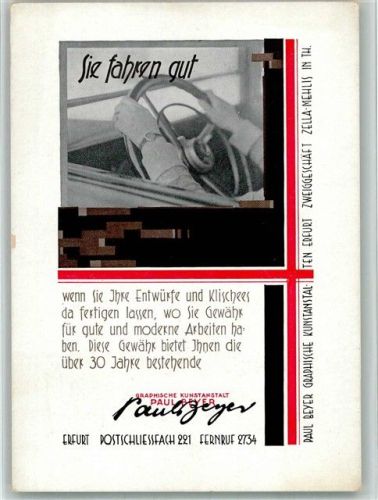 Erfurt Paul Beyer Werbung Graphische Kunstanstalt