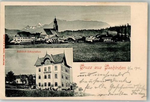 Seekirchen 1901 Bahnhof-Gasthaus