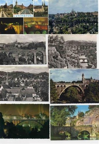 Luxembourg Lot mit 15 div AK