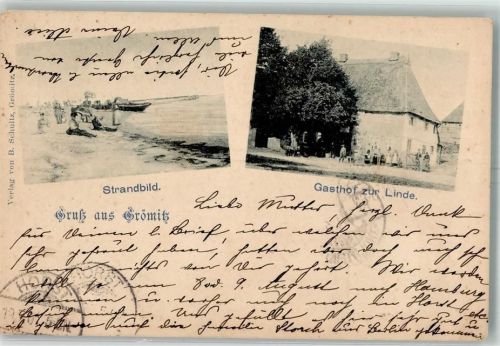 Grömitz 1901 Am Strand Gasthaus zur Linde
