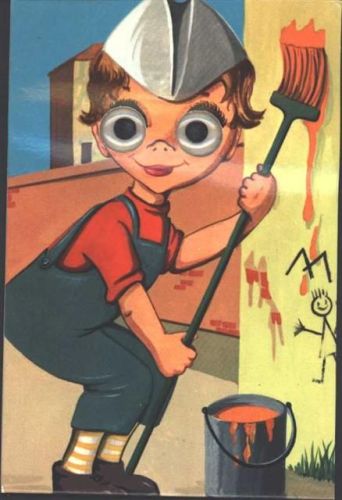 Kinder Augen aus Plastik