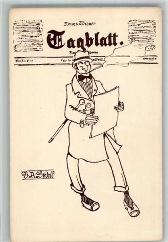 Text : Deutsche Arier kaufet keine Judenzeitung Tagblatt Verlag Bund der Germanen sign. A. Seidel