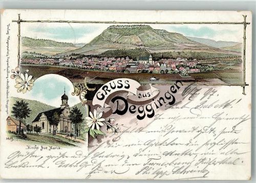 Deggingen 1897 Kirche Ave Maria