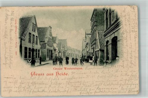 Heide 1899 Grosse Westerstrasse Gasthaus Nachporto