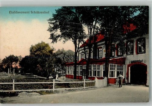 Sonderburg Sonderborg Foto AK Schützenhaus Ort lt. Verlag