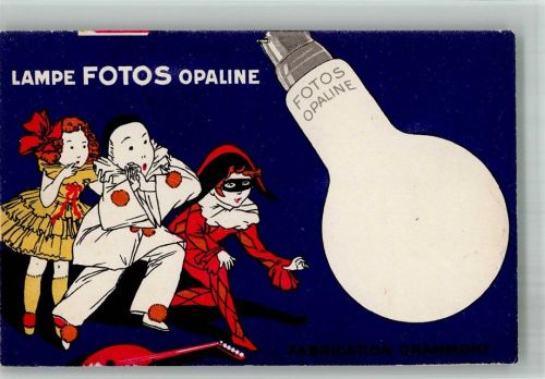 Fotos Opaline Clown Pierrot Werbung Fabrication Grammont