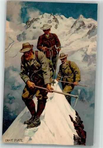 Bergsteiger Meissner u. Buch Serie 1471 Bergsport Platz, E. Künstlerkarte