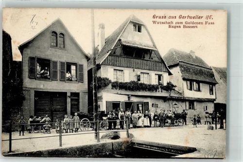 Gertwiller 1908 Gasthaus zum goldenen Fass