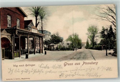 Pinneberg 1902 Dorfstrasse Gasthaus
