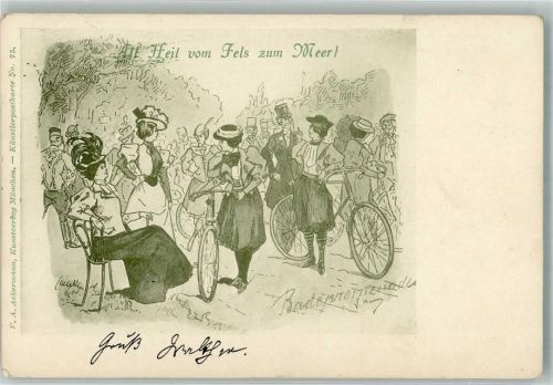 1898 All Heil vom Fels und Meer Verlag Ackermann Nr. 75 + Adelskorrespondenz