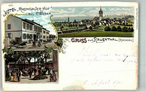 Rauenthal Gasthaus Rheingauer Hof Gartenwirtschaft